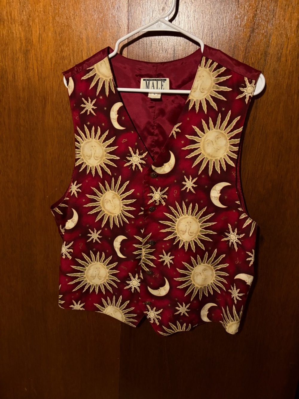 Vintage International Male Celestial Taffeta Vest